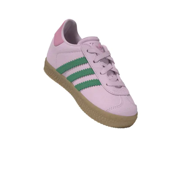 Baby Girl Gazelle Comfort Closure Elastic Laces Sneakers - Pink 17 Image