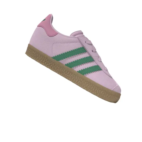 Baby Girl Gazelle Comfort Closure Elastic Laces Sneakers - Pink 18 Image