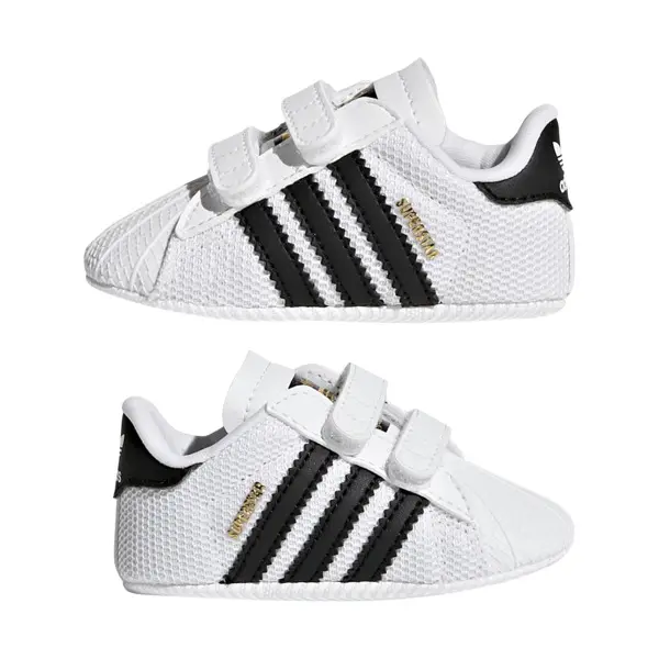 Baby Boy Superstar Cloud White and Black Core Sneakers 7 Image