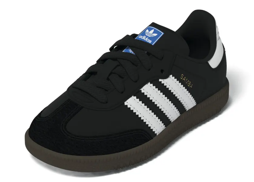 Baby Boy Black Samba OG Sneakers with Dark Gum 9 Image