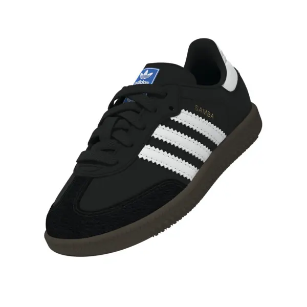 Baby Boy Black Samba OG Sneakers with Dark Gum 12 Image