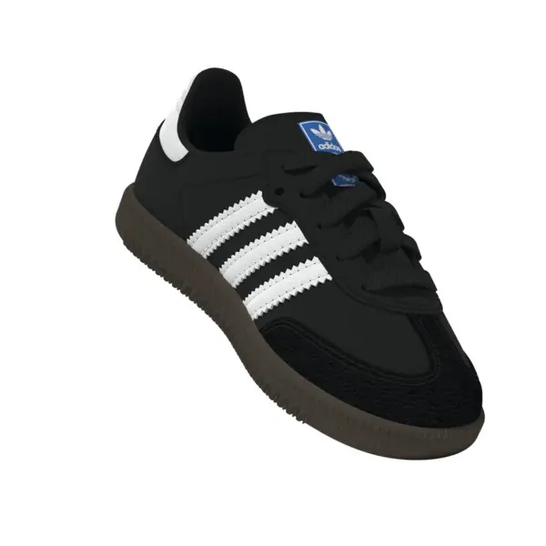 Baby Boy Black Samba OG Sneakers with Dark Gum 14 Image