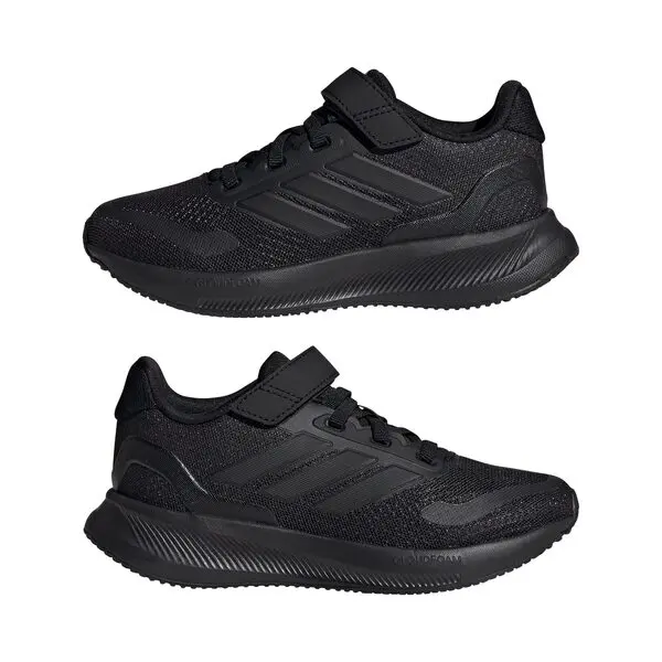 Kids Boys Runfalcon 5 Full Black Running Sneakers  3 Image
