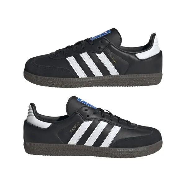 Kids Boys Black Samba OG Sneakers 9 Image