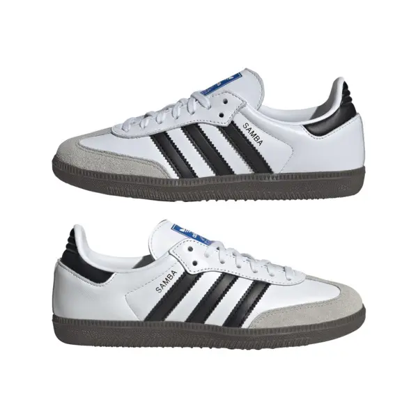 Kids Boys White Samba OG Sneakers 9 Image
