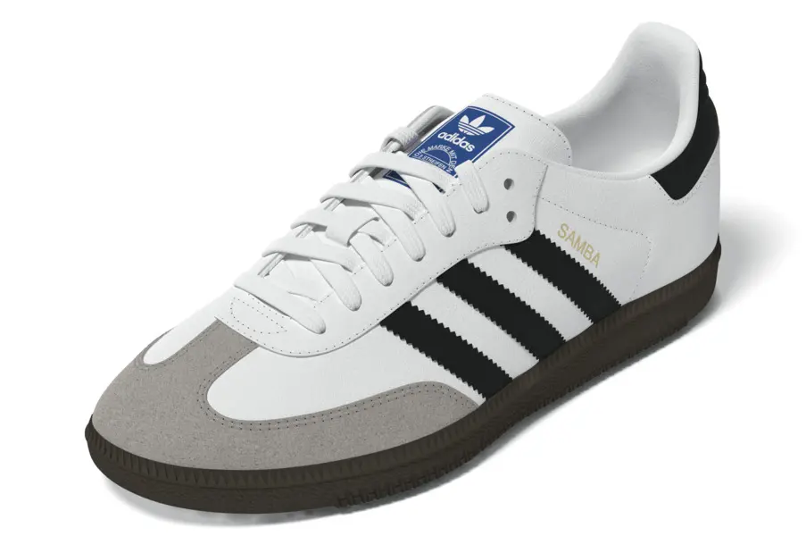 Kids Boys White Samba OG Sneakers 10 Image
