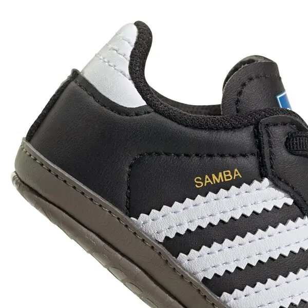 Baby Boy Black Samba Crib Sneakers 1 Image