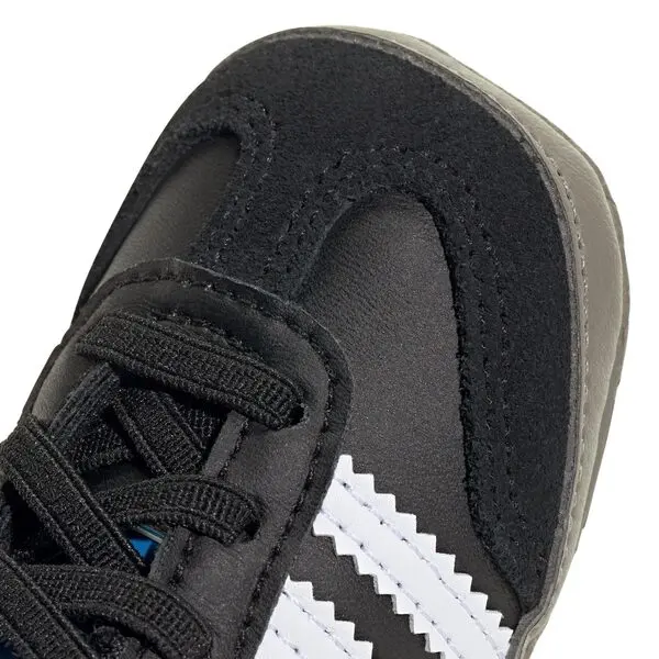 Baby Boy Black Samba Crib Sneakers 2 Image