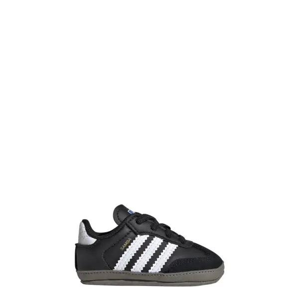 Baby Boy Black Samba Crib Sneakers 3 Image