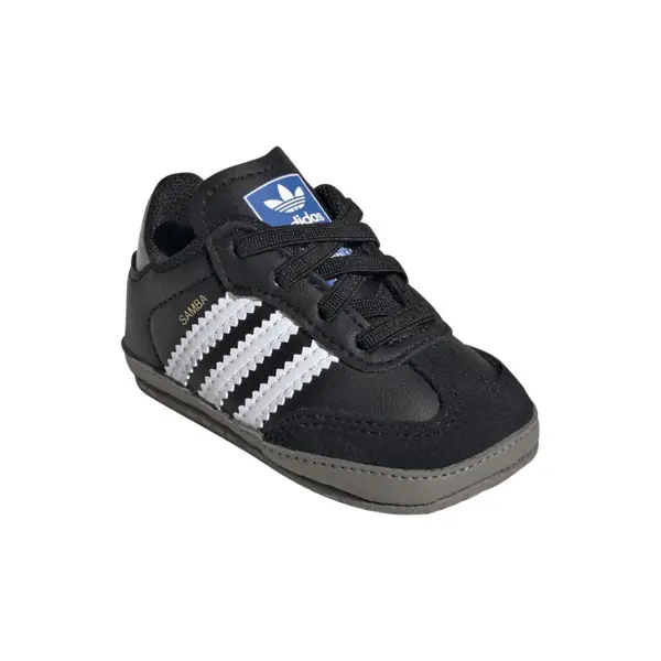 Baby Boy Black Samba Crib Sneakers 7 Image