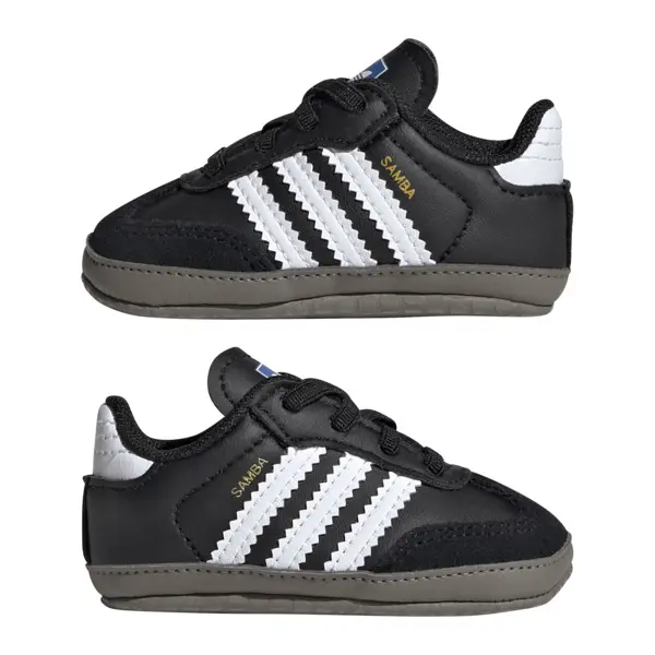 Baby Boy Black Samba Crib Sneakers 9 Image