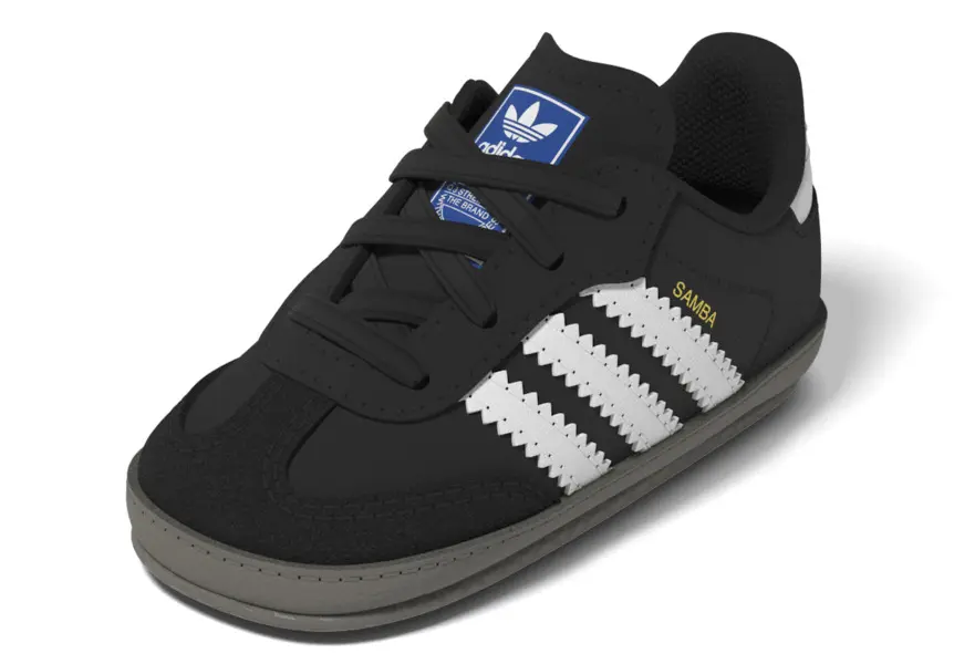 Baby Boy Black Samba Crib Sneakers 10 Image