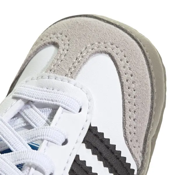 Baby Boy White Samba Crib Sneakers 1 Image