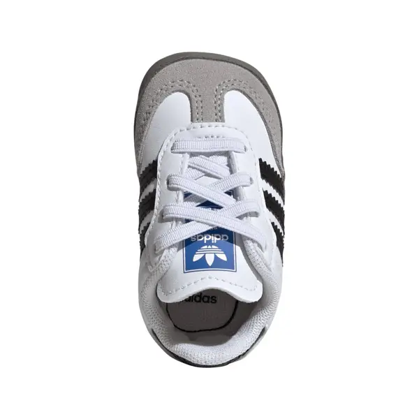 Baby Boy White Samba Crib Sneakers 4 Image