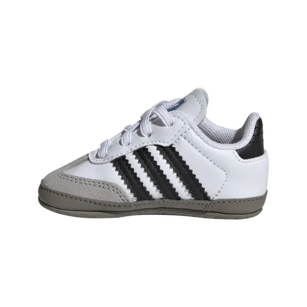 Baby Boy White Samba Crib Sneakers 6 Image
