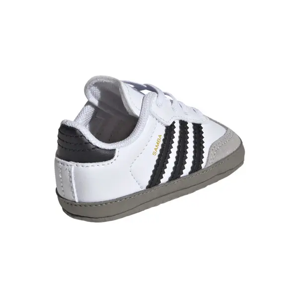 Baby Boy White Samba Crib Sneakers 8 Image