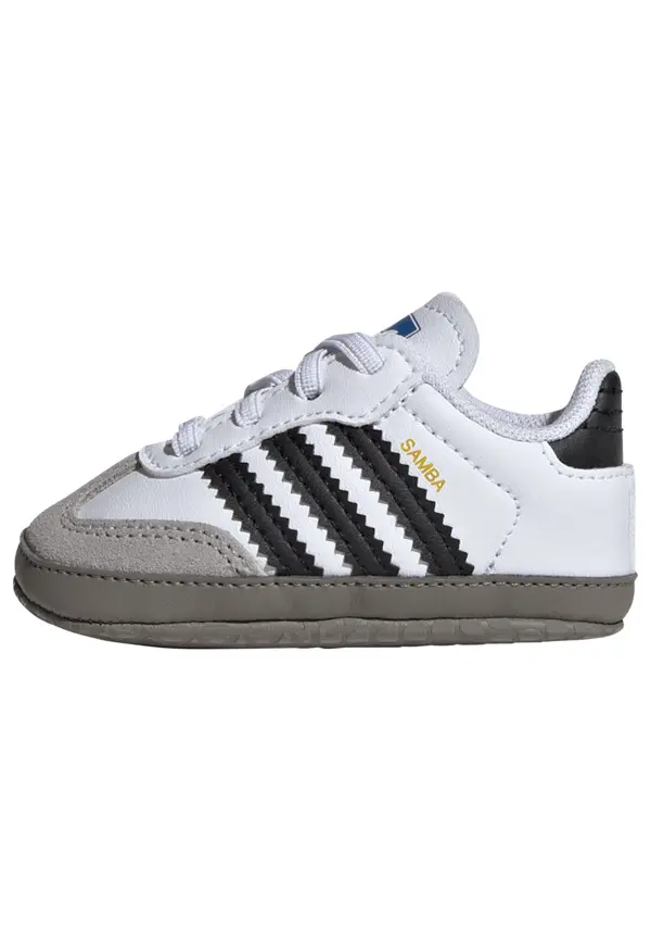 Baby Boy White Samba Crib Sneakers 11 Image