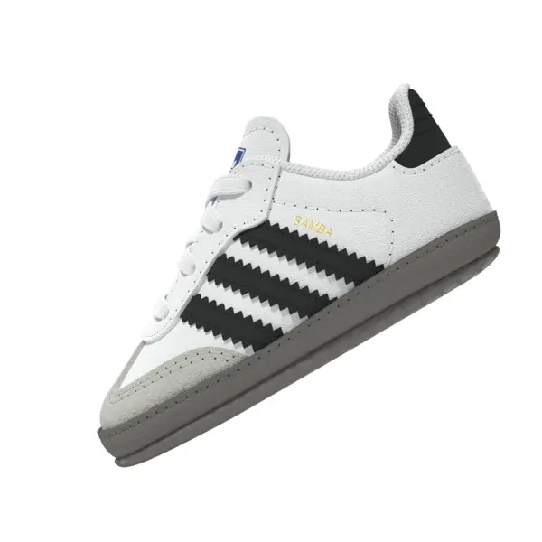 Baby Boy White Samba Crib Sneakers 12 Image