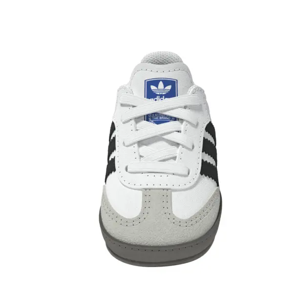 Baby Boy White Samba Crib Sneakers 14 Image