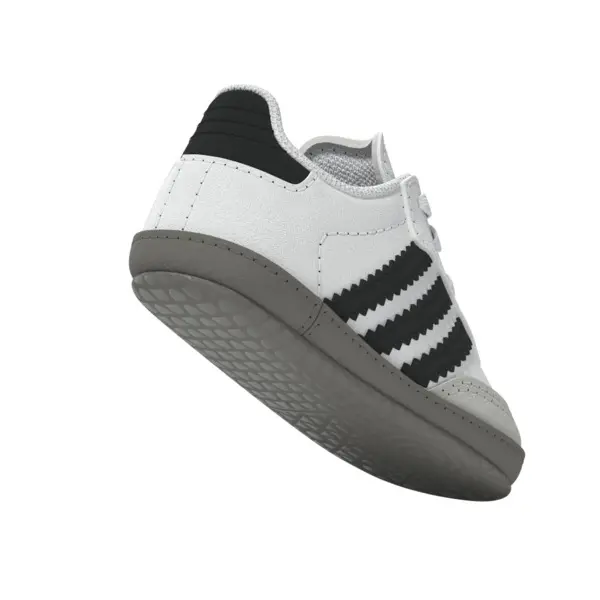 Baby Boy White Samba Crib Sneakers 17 Image
