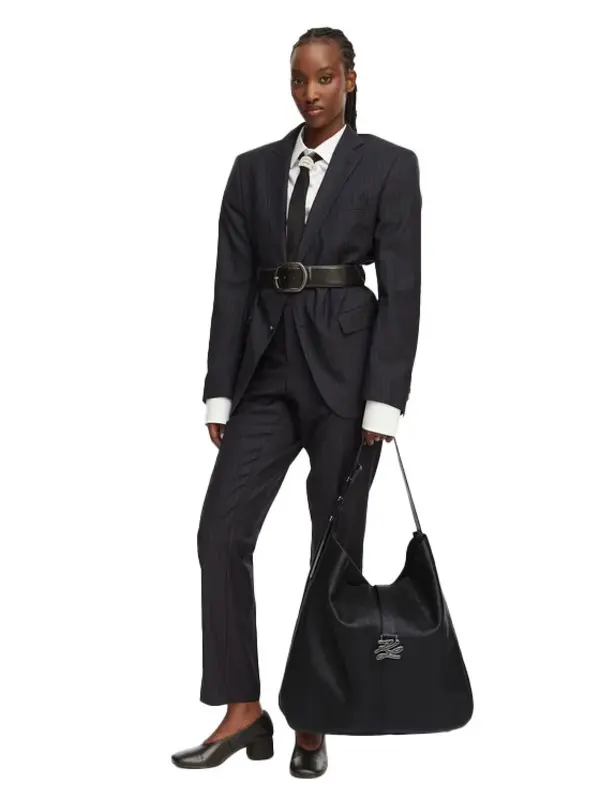 K/Autograph Swing Oversized Leather Hobo Bag 2 Image