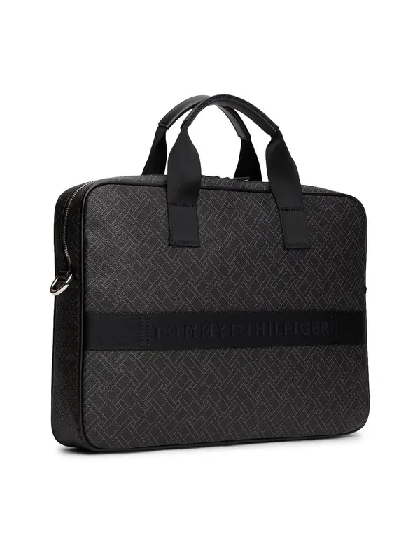 Hilfiger Flag Mixed Texture Laptop Bag 1 Image