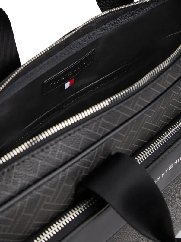 Hilfiger Flag Mixed Texture Laptop Bag 2 Image