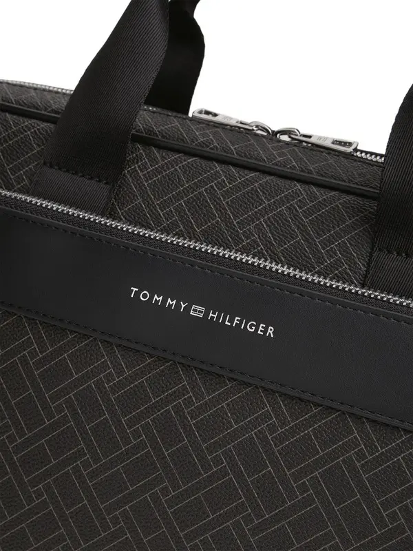 Hilfiger Flag Mixed Texture Laptop Bag 3 Image