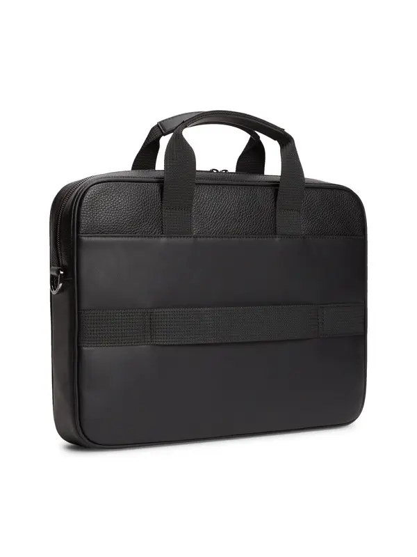 Flap Pocket Pebble Grain Laptop Bag 1 Image