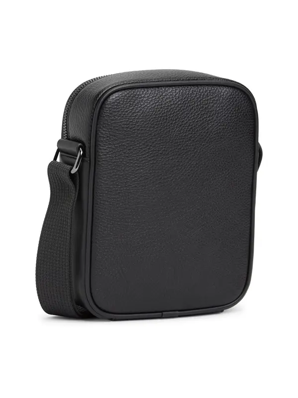 Pebble Grain Crossbody Reporter Bag  1 Image