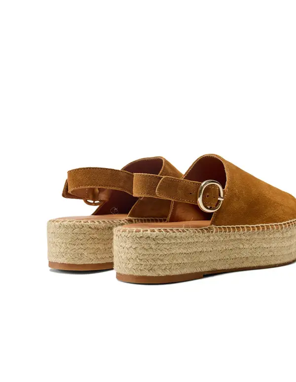 Suede Platform Espadrille Sandals 2 Image