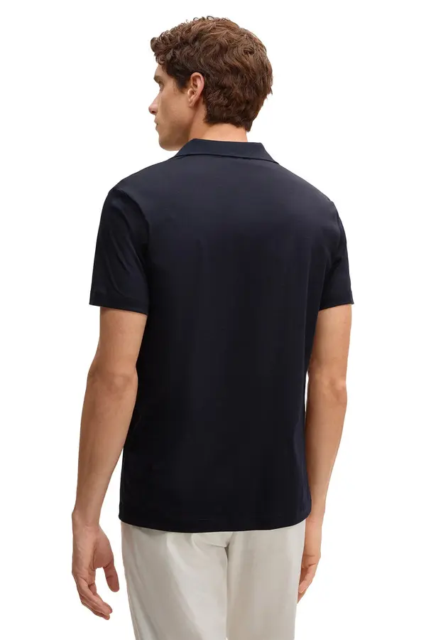 Regular Fit Short Sleeve Polo with Discreet Logo Print 2 Image
