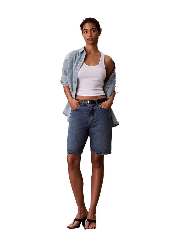 Denim Bermuda Shorts 1 Image