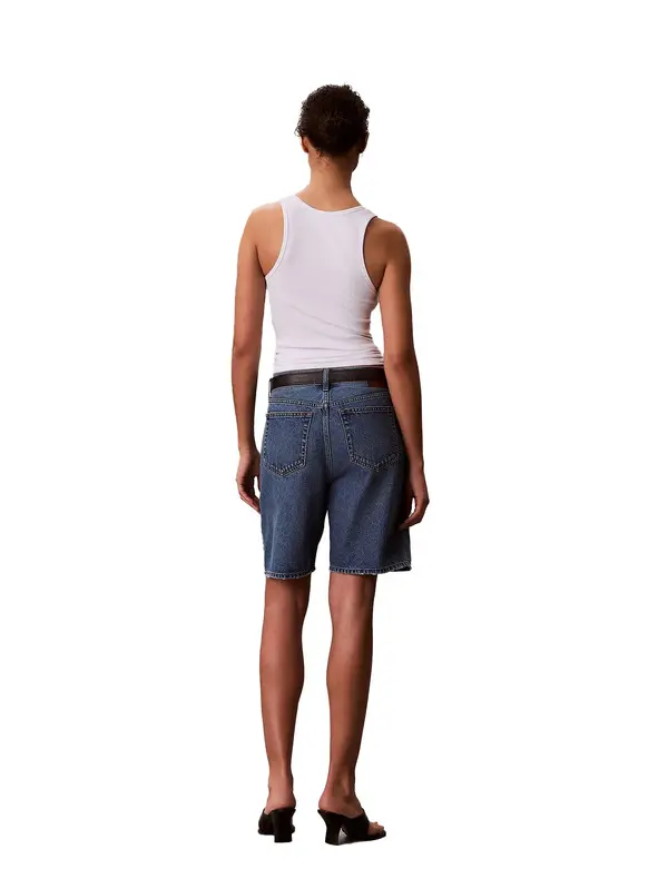 Denim Bermuda Shorts 4 Image