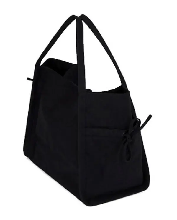 Leather Tote Bag With Logo Patch 1 Image