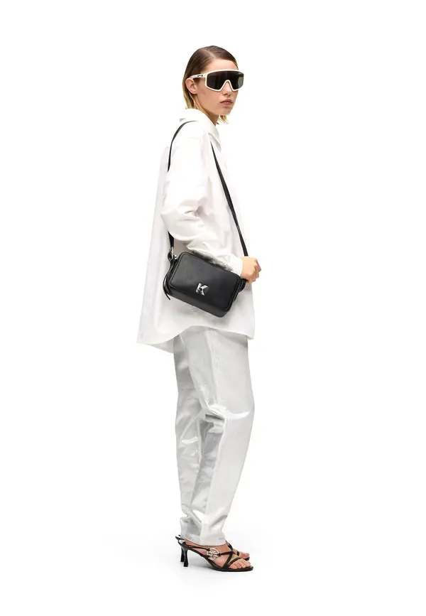 K-Logo Soft Leather Camera Bag 4 Image