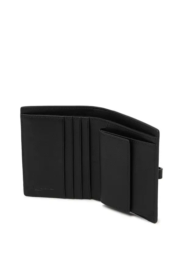 Leather Folding Wallet With K Logo 2 Image