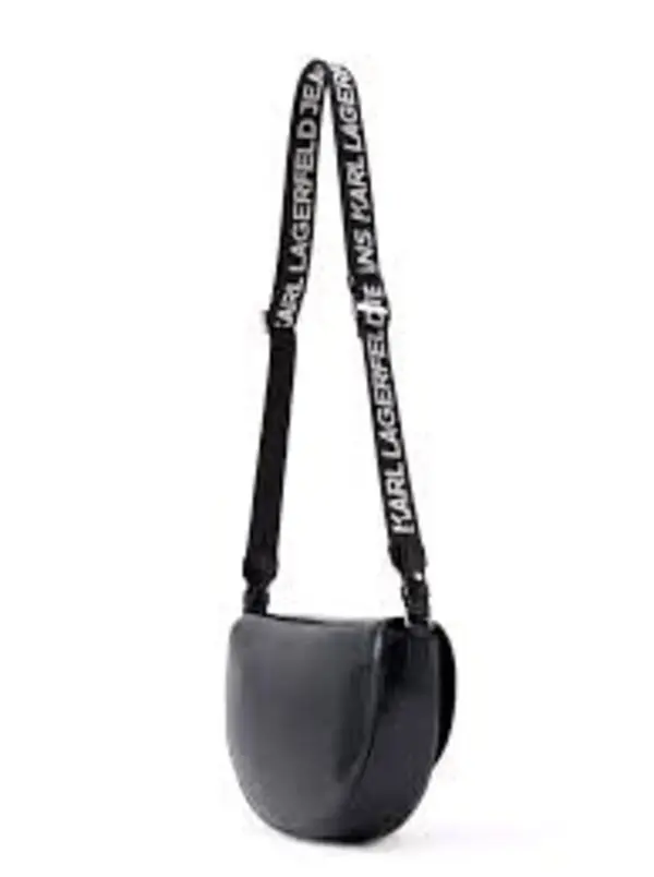 Patent Leather Half Moon Crossbody Bag  3 Image