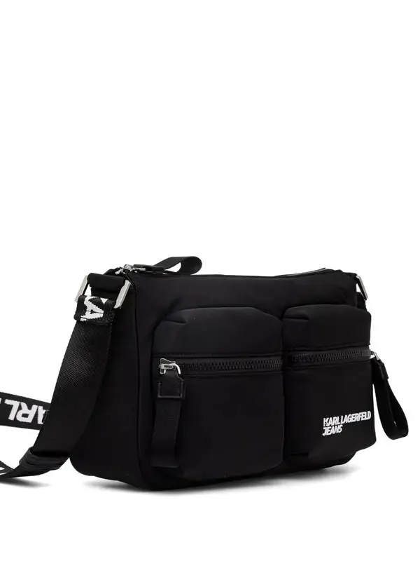 Double-Pocket Nylon Crossbody Bag 1 Image