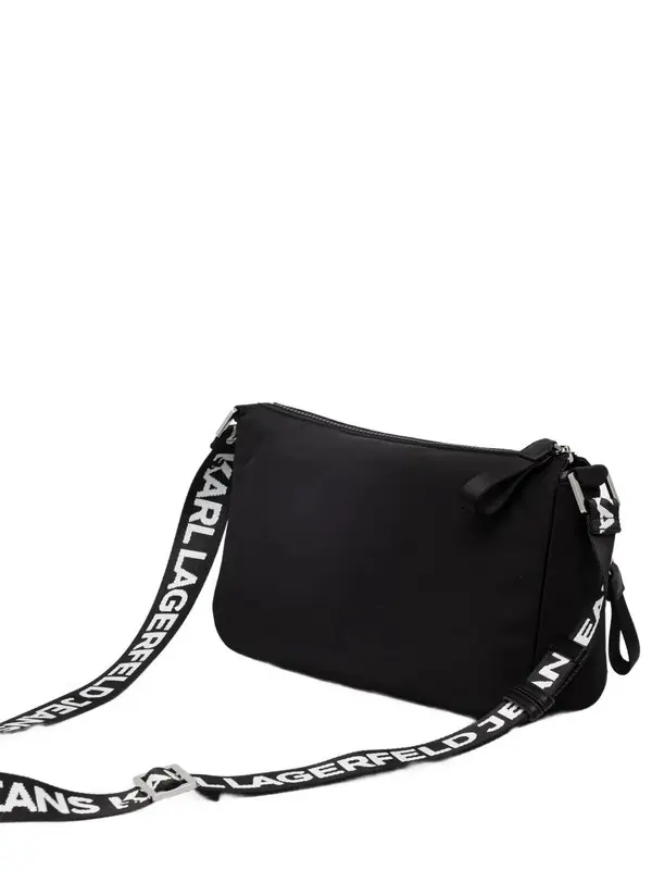 Double-Pocket Nylon Crossbody Bag 3 Image