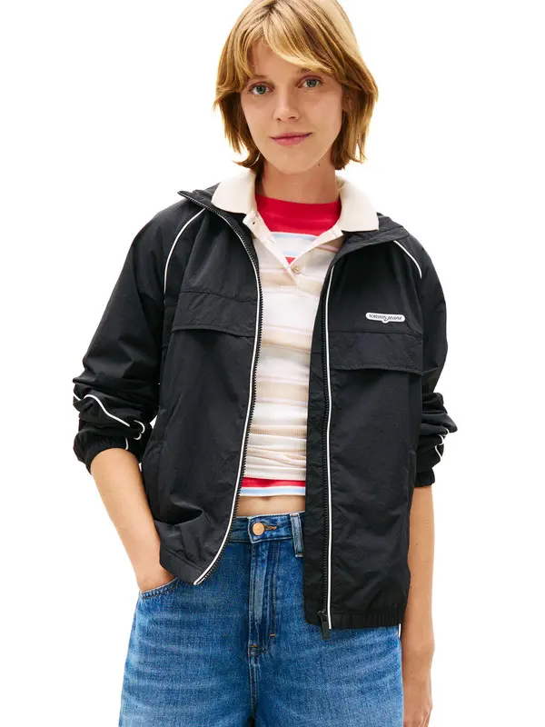 Water Repellent Piping Track Jacket 3 Image