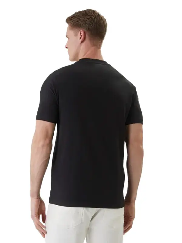 Regular Fit T - Shirtwith Raised Logo Graphic 1 Image