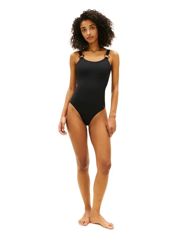Tortoise Ring Scoop Back One-Piece Swimsuit 4 Image