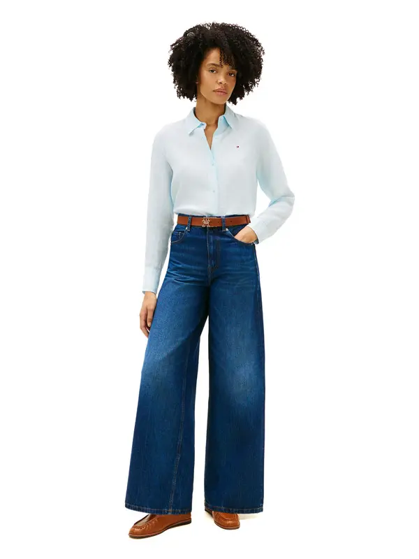 Loose Fit Wid Leg Denim Jeans 2 Image
