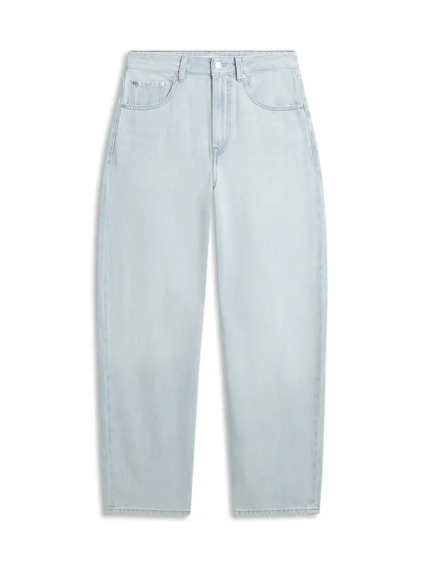 Mid-Rise Barrel Jeans  2 Image