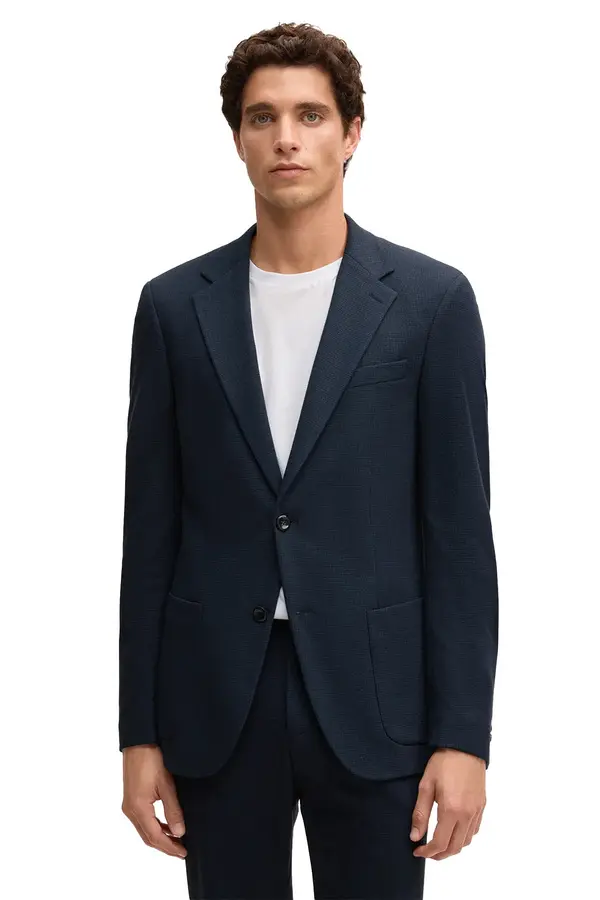 Slim Fit Classic Lapel Single Breasted Blazer 2 Image