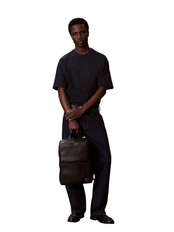 SaffianoLeatherEmblemLogoBackpack Bag 2 Image