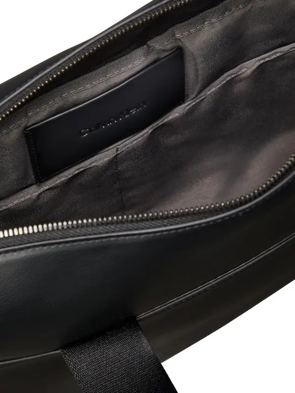 Soft Leather Embossed Monogram Commuter Bag 1 Image