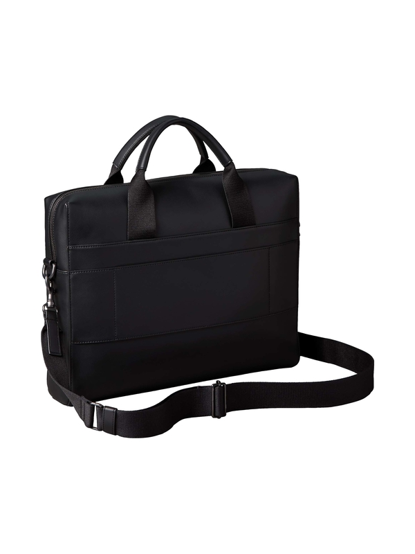 Soft Leather Embossed Monogram Commuter Bag 3 Image