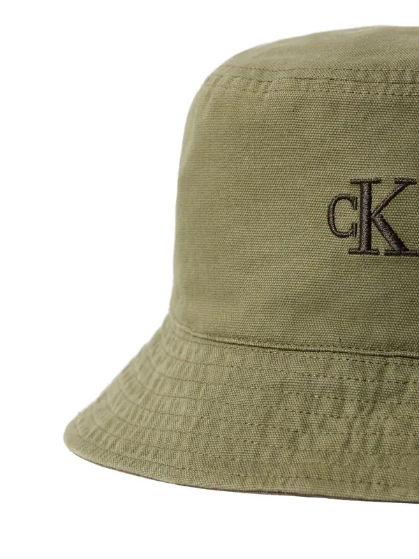 Embroidered Monogram Logo Twill Bucket Hat 1 Image